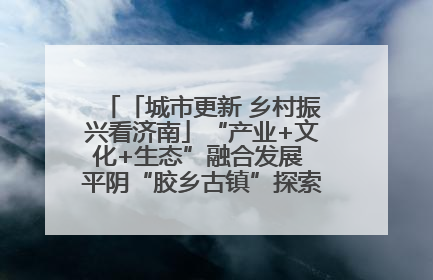 「城市更新 乡村振兴看济南」“产业+文化+生态”融合发展 平阴“胶乡古镇”探索振兴路径成效显著