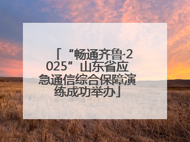 “畅通齐鲁·2025”山东省应急通信综合保障演练成功举办