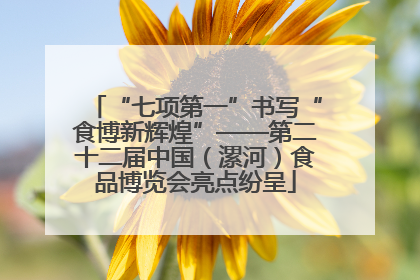 “七项第一”书写“食博新辉煌”——第二十二届中国（漯河）食品博览会亮点纷呈