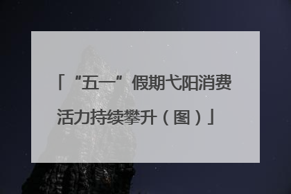 “五一”假期弋阳消费活力持续攀升（图）