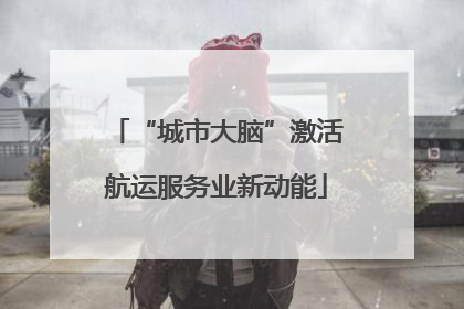“城市大脑”激活航运服务业新动能