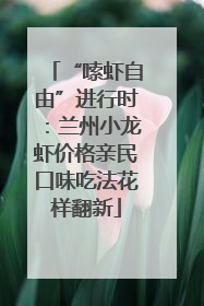 “嗦虾自由”进行时：兰州小龙虾价格亲民口味吃法花样翻新