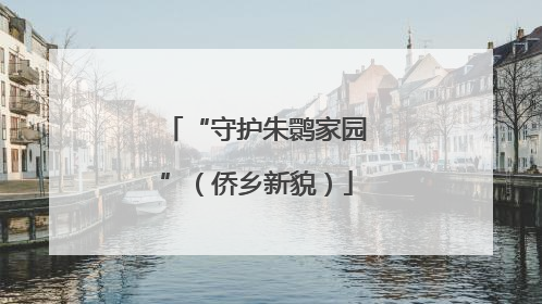 “守护朱鹮家园”（侨乡新貌）