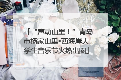 “声动山里！”青岛市杨家山里•西海岸大学生音乐节火热出圈