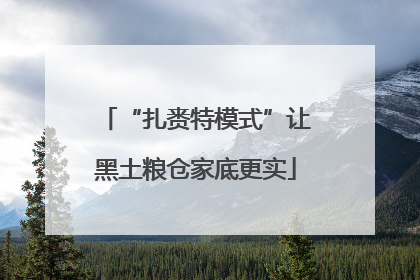 “扎赉特模式”让黑土粮仓家底更实