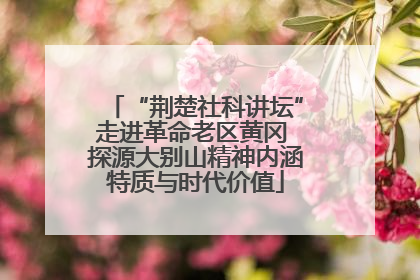 “荆楚社科讲坛”走进革命老区黄冈 探源大别山精神内涵特质与时代价值