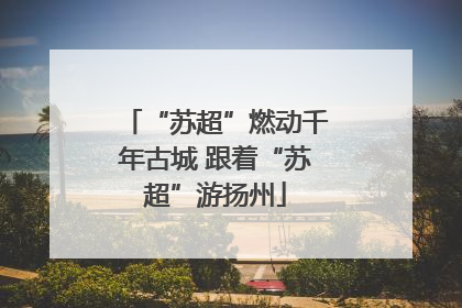 “苏超”燃动千年古城 跟着“苏超”游扬州