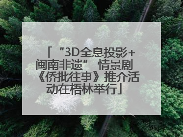 “3D全息投影+闽南非遗” 情景剧《侨批往事》推介活动在梧林举行