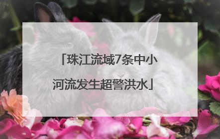 珠江流域7条中小河流发生超警洪水