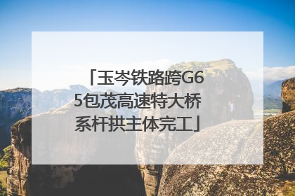 玉岑铁路跨G65包茂高速特大桥系杆拱主体完工