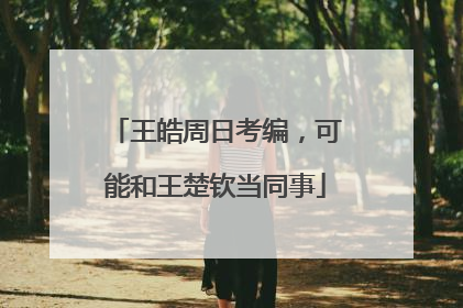 王皓周日考编，可能和王楚钦当同事