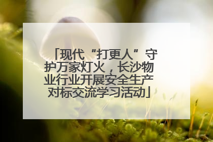 现代“打更人”守护万家灯火，长沙物业行业开展安全生产对标交流学习活动
