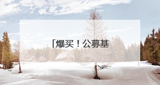 爆买！公募基金重仓7股
