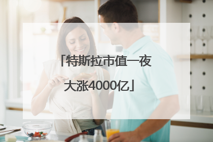 特斯拉市值一夜大涨4000亿