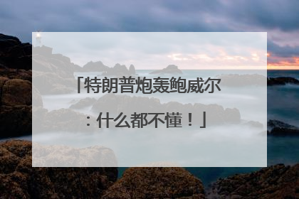 特朗普炮轰鲍威尔：什么都不懂！
