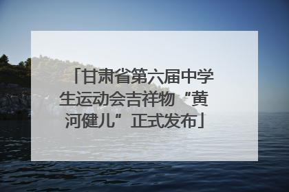 甘肃省第六届中学生运动会吉祥物“黄河健儿”正式发布