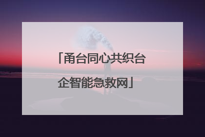 甬台同心共织台企智能急救网