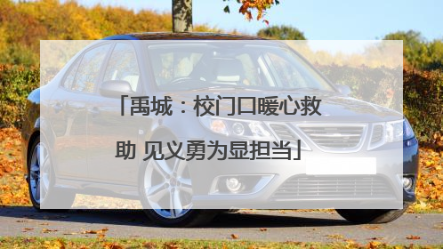 禹城：校门口暖心救助 见义勇为显担当