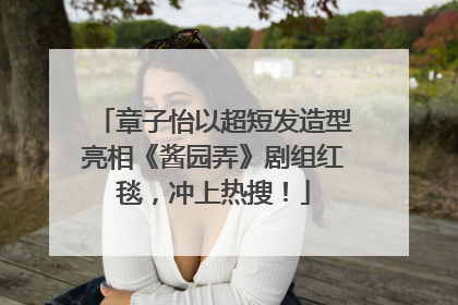 章子怡以超短发造型亮相《酱园弄》剧组红毯，冲上热搜！