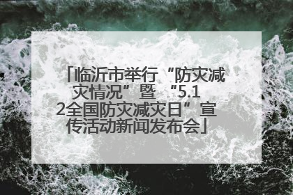 临沂市举行“防灾减灾情况”暨 “5.12全国防灾减灾日”宣传活动新闻发布会