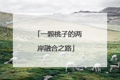 一颗桃子的两岸融合之路