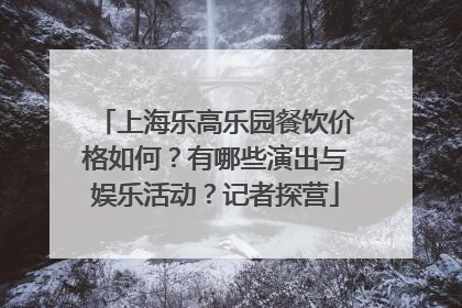 上海乐高乐园餐饮价格如何？有哪些演出与娱乐活动？记者探营