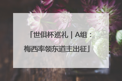 世俱杯巡礼｜A组：梅西率领东道主出征