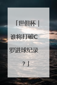 世俱杯｜谁将打破C罗进球纪录？