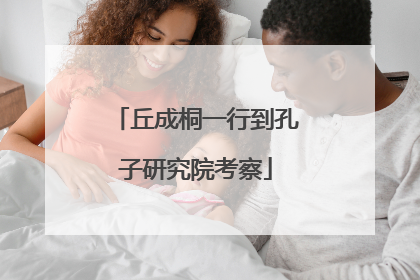 丘成桐一行到孔子研究院考察