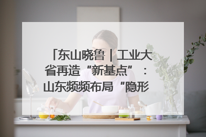 东山晓鲁｜工业大省再造“新基点”：山东频频布局“隐形冠军”背后