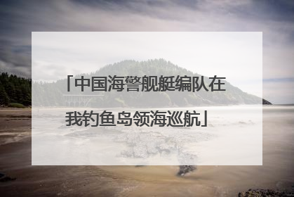 中国海警舰艇编队在我钓鱼岛领海巡航