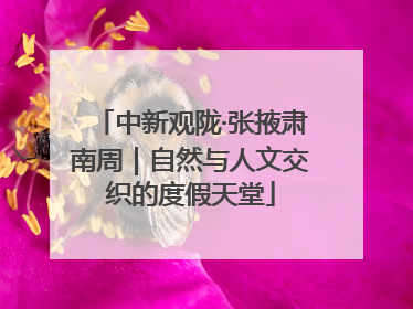 中新观陇·张掖肃南周｜自然与人文交织的度假天堂