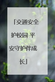 交通安全护校园 平安守护伴成长