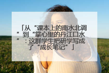 从“课本上的南水北调”到“掌心里的丹江口水”：这群学生把研学写成了“成长笔记”