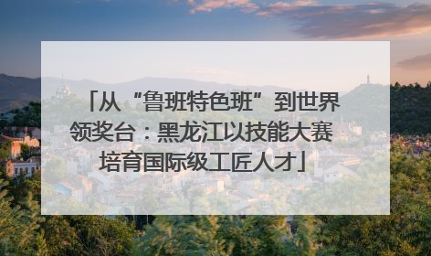 从“鲁班特色班”到世界领奖台：黑龙江以技能大赛培育国际级工匠人才