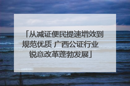 从减证便民提速增效到规范优质 广西公证行业锐意改革蓬勃发展
