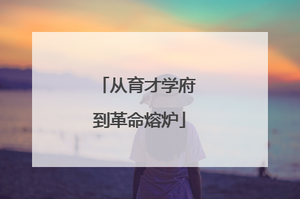 从育才学府到革命熔炉