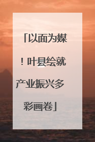 以面为媒！叶县绘就产业振兴多彩画卷