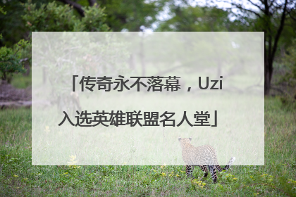 传奇永不落幕，Uzi入选英雄联盟名人堂