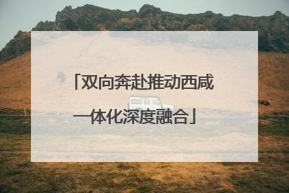 双向奔赴推动西咸一体化深度融合