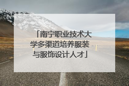 南宁职业技术大学多渠道培养服装与服饰设计人才