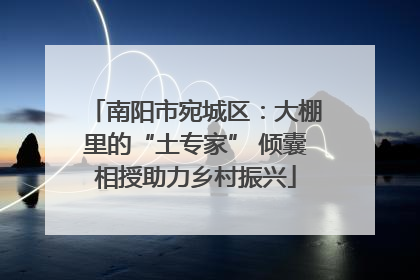 南阳市宛城区：大棚里的“土专家” 倾囊相授助力乡村振兴