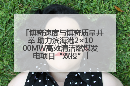 博奇速度与博奇质量并举 助力滨海港2×1000MW高效清洁燃煤发电项目“双投”