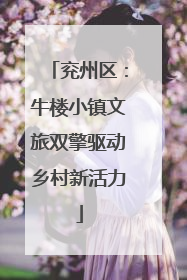 兖州区：牛楼小镇文旅双擎驱动乡村新活力