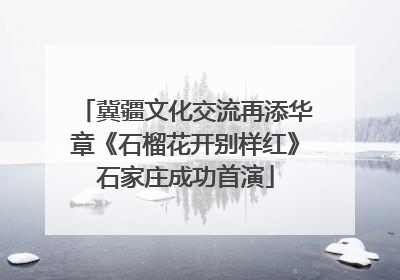 冀疆文化交流再添华章《石榴花开别样红》石家庄成功首演