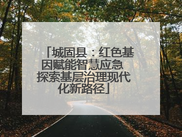 城固县：红色基因赋能智慧应急 探索基层治理现代化新路径