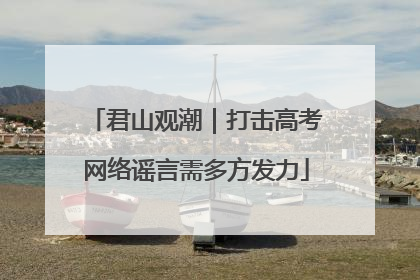 君山观潮｜打击高考网络谣言需多方发力