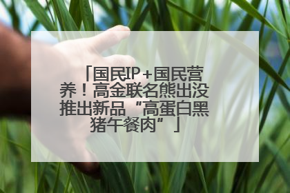 国民IP+国民营养！高金联名熊出没推出新品“高蛋白黑猪午餐肉”