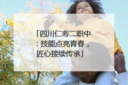 四川仁寿二职中：技能点亮青春，匠心接续传承