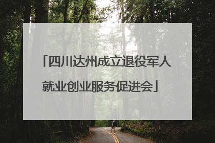 四川达州成立退役军人就业创业服务促进会
